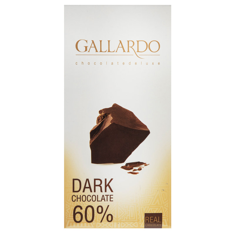 شکلات تلخ 60 درصد گالاردو فرمند مقدار 80 گرم 